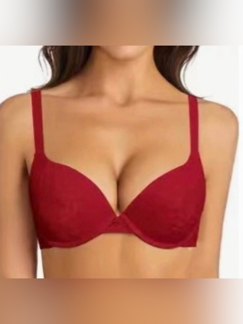 3/$11 Push-up Red Plunge T-Shirt Bra